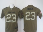 Cleveland Browns #23 Joe Haden Green Salute to Service Limited Jerseys