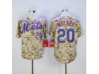 New York Mets #20 Neil Walker Camo Cool Base Jerseys