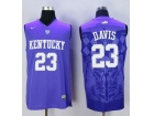 Kentucky Wildcats #23 Anthony Davis Purple NCAA Jerseys