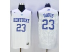 Kentucky Wildcats #23 Anthony Davis White NCAA Jerseys