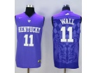 Kentucky Wildcats #11 John Wall Purple NCAA Jerseys