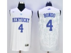 Kentucky Wildcats #4 Rajon Rondo White NCAA Basketball Jerseys