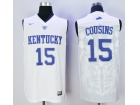 Kentucky Wildcats #15 DeMarcus Cousins White NCAA Basketball Jerseys