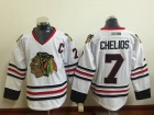 Chicago Blackhawks #7 Chris Chelios White CCM Throwback Jerseys