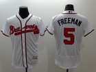 Atlanta Braves #5 Freddie Freeman White 2016 FlexBase Jerseys