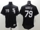 Chicago White Sox #79 Jose Abreu Black 2016 Flexbase Jerseys