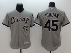 Chicago White Sox #45 Michael Jordan Gray Throwback 2016 Flexbase Jerseys