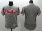 Philadelphia Phillies Blank Gray 2016 Flexbase Jerseys