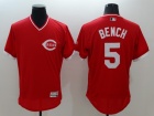 Cincinnati Reds #5 Johnny Bench Red Pullover 2016 Flexbase Jerseys