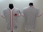 Cincinnati Reds Blank White 2016 Flexbase Jerseys