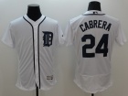 Detroit Tigers #24 Miguel Cabrera White 2016 Flexbase Jerseys