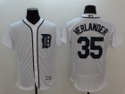 Detroit Tigers #35 Justin Verlander White 2016 Flexbase Jerseys