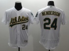 Oakland Athletics #24 Rickey Henderson White 2016 Flexbase Jerseys