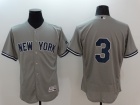 New York Yankees #3 Babe Ruth Gray 2016 Flexbase Jerseys