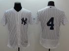 New York Yankees #4 Lou Gehrig White 2016 Flexbase Jerseys