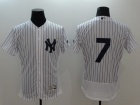 New York Yankees #7 Mickey Mantle White 2016 Flexbase Jerseys