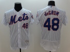 New York Mets #48 Jacob DeGrom White Strips 2016 Flexbase Jerseys