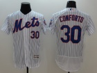 New York Mets #30 Michael Conforto White Strips 2016 Flexbase Jerseys