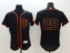 San Francisco Giants #28 Buster Posey Black SF 2016 Flexbase Jersey