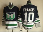 Hartford Whalers #10 Ron Francis Black NHL Hockey Jerseys