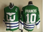 Hartford Whalers #10 Ron Francis Green NHL Hockey Jerseys