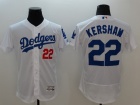 Los Angeles Dodgers #22 Clayton Kershaw White 2016 Flexbase Jerseys