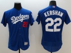 Los Angeles Dodgers #22 Clayton Kershaw Blue 2016 Flexbase Jerseys