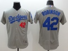 Los Angeles Dodgers #42 Jackie Robinson Gray 2016 Flexbase Jerseys