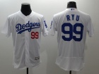 Los Angeles Dodgers #99 Hyun-Jin Ryu White 2016 Flexbase Jerseys