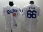 Los Angeles Dodgers #66 Yasiel Puig White 2016 Flexbase Jerseys