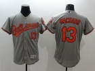 Baltimore Orioles #13 Manny Machado Gray 2016 Flexbase Jerseys