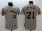 Pittsburgh Pirates #21 Roberto Clemente Gray 2016 Flexbase Jerseys