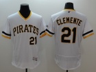 Pittsburgh Pirates #21 Roberto Clemente White Pullover 2016 Flexbase Jerseys