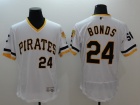 Pittsburgh Pirates #24 Barry Bonds White Pullover 2016 Flexbase Jerseys