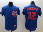 Chicago Cubs #12 Kyle Schwarber Blue 2016 Flexbase Jerseys