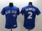 Toronto Blue Jays #2 Troy Tulowitzki Blue 2016 Flexbase Jerseys