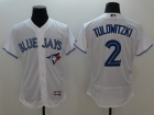 Toronto Blue Jays #2 Troy Tulowitzki White 2016 Flexbase Jerseys