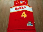 Atlanta Hawks #4 Spud Webb Red Hardwood Classic Jerseys