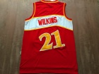 Atlanta Hawks #21 Dominique Wilkins Red Hardwood Classic Jerseys