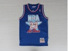 Chicago Bulls #23 Michael Jordan Blue Hardwood Classic 1992-93 All Star Jerseys