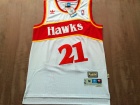 Atlanta Hawks #21 Dominique Wilkins White Hardwood Classic Jersey