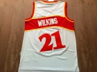 Atlanta Hawks #21 Dominique Wilkins White Hardwood Classic Jersey