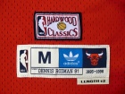 Chicago Bulls #91 Dennis Rodman Red Hardwood Classic Throwback Basketball Jerseys