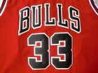 Chicago Bulls #33 Scottie Pippen Red Hardwood Classic Throwback Basketball Jerseys