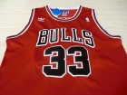 Chicago Bulls #33 Scottie Pippen Red Hardwood Classic Throwback Basketball Jerseys