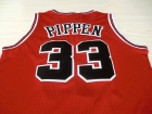 Chicago Bulls #33 Scottie Pippen Red Hardwood Classic Throwback Basketball Jerseys