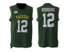 Green Bay Packers #12 Aarron Rodgers Green NFL Limited Tank Top Jersey