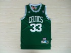 Boston Celtics #33 Larry Bird Green Hardwood Classic Throwback Jerseys