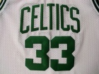 Boston Celtics #33 Larry Bird White Hardwood Classic Throwback Jerseys