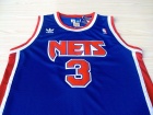 Brooklyn Nets #3 Darzen Petrovic Blue Hardwood Classic Throwback Basketball Jerseys